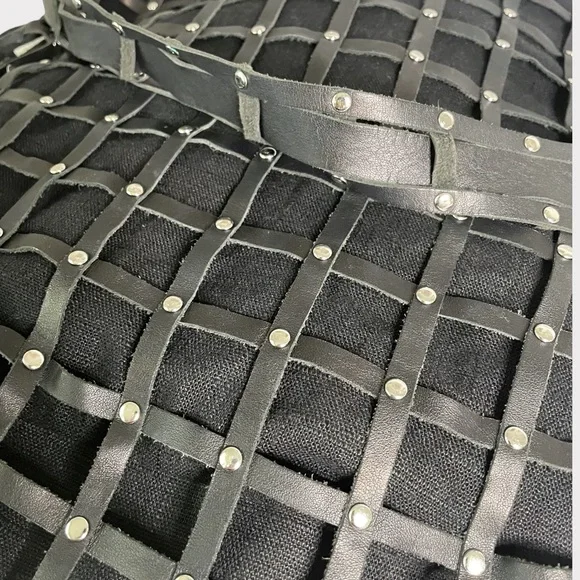 STAUD - Joe Studded Slouchy Shoulder Bag - Black/Silver - Picture 4 of 6